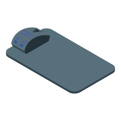Wireless mouse sitting on mouse pad with rgb lighting effect