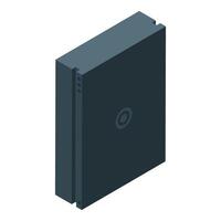 Modern central processing unit cooling system isometric view vector