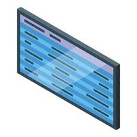 Airport timetable display showing arriving and departing flights information vector