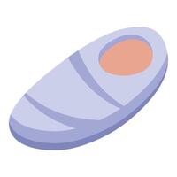 Soft baby sleeping bag providing comfort and warmth vector