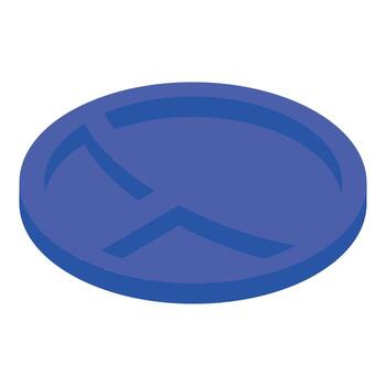 azul tarta gráfico representando datos análisis y negocio estrategia vector