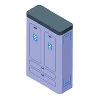 Futuristic charging station powering mobile devices with wireless technology vector