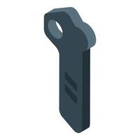 Electronic car key showing locking system access vector