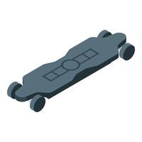 Modern electric skateboard providing sustainable transportation vector