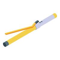 A yellow and white tube with a long handle vector