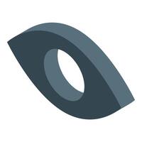 Stylized eye symbol observing, watching, or surveillance concept vector
