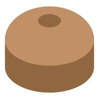 Round podium displaying minimalist elegance for product showcase vector