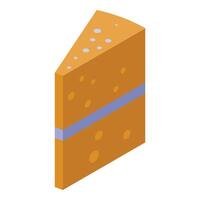 Piece of swiss cheese with holes representing data points vector