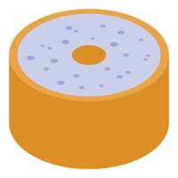 Blueberry cake with filling representing bakery products vector