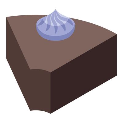 Delicious piece of cake with purple topping representing sweet indulgence