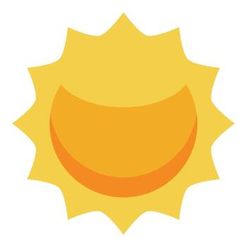 parcial solar eclipse creando creciente Dom forma vector