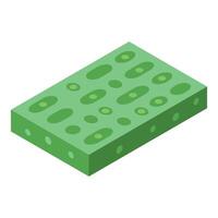 Green chlorophyll cells showing photosynthesis process biology vector