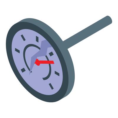 Broken speedometer showing low speed and lightning bolt, car malfunction concept
