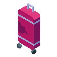Broken luggage showing travel trouble and baggage claim issue vector