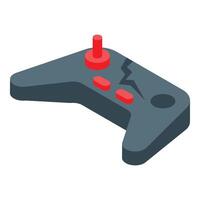 Broken remote control showing loss of control and frustration vector