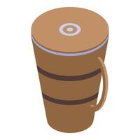 African drum creating rhythmic beats in traditional music vector
