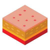 Skin layers showing epidermis, dermis, and hypodermis with acne vector