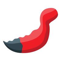 Red devil tail growing a sharp claw vector