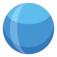 Blue sphere rotating showing different shades of blue vector