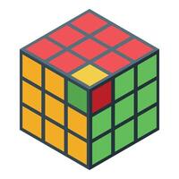 Colorful combination puzzle challenging mind with playful logic vector