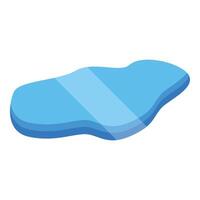 Light blue puddle reflecting light creating a gradient effect vector