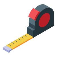 Measuring tape showing centimeters and millimeters for precise measurement vector