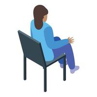 Office worker relaxing on chair, taking a break from work, business attire vector