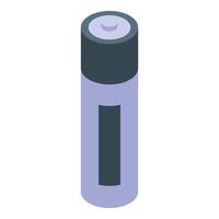 A purple battery on a white background vector