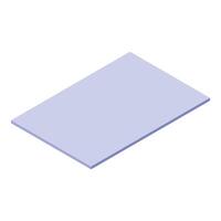 Light purple rectangular plane hovering in white space vector