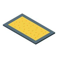 Disinfecting mat preventing virus transmission in public spaces vector