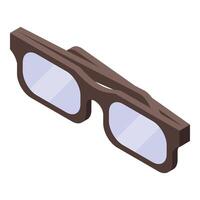 Stylish eyeglasses icon symbolizing vision correction and fashion vector