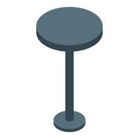 A table with a stool on top vector