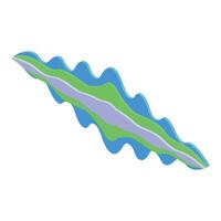 Colorful wavy stripes creating dynamic visual flow vector
