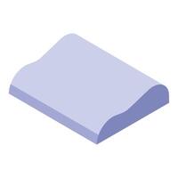 Orthopedic pillow promoting proper spine alignment during sleep vector
