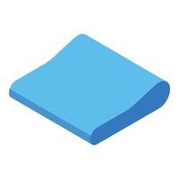 Orthopedic pillow providing comfortable support for restful sleep vector