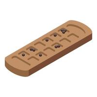 Wooden mancala board game with seeds representing an african strategy game vector
