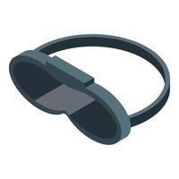 Vr glasses showing modern technology for gaming and entertainment vector