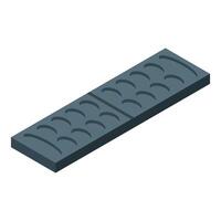 Drainage channel cover creating a safe and functional urban environment vector