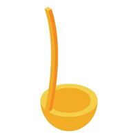 Honey dipper with long handle drizzling sweet nectar vector