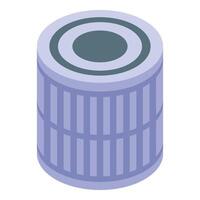 A cylinder with a lid on it vector