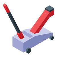 A red tool on a white background vector