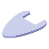 Light purple guitar pick showing isometric projection vector