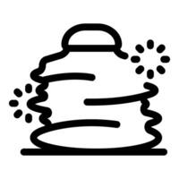 Air spring generating force and absorbing vibrations vector
