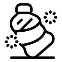 Nano technology cleaning bottle eliminating germs and bacteria vector