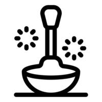 Whirligig toy spinning with motion lines icon vector
