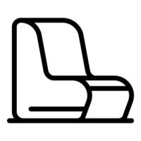 Modern chair embracing ergonomic design with stylish lines vector