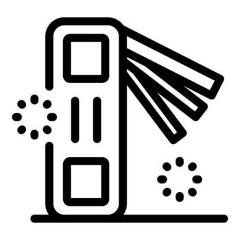 Futuristic server rack sending data packets with loading indicators vector