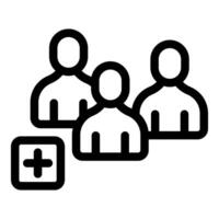 Adding new team member icon symbolizing personnel recruitment vector