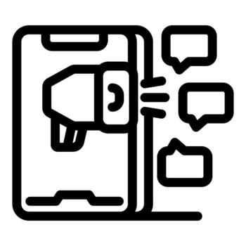 teléfono inteligente enviando voz mensajes utilizando móvil aplicación vector