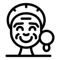 Smiling daruma doll bringing luck and fortune vector